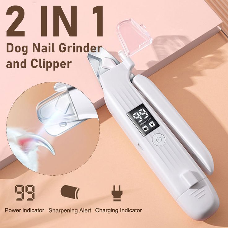 FluffyFresh DuoTrim Pro – 2-in-1 LED Nail Clipper & Grinder