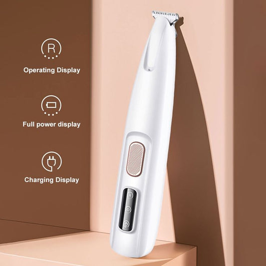FluffyFresh QuietGroom – LED Low-Noise Pet Trimmer